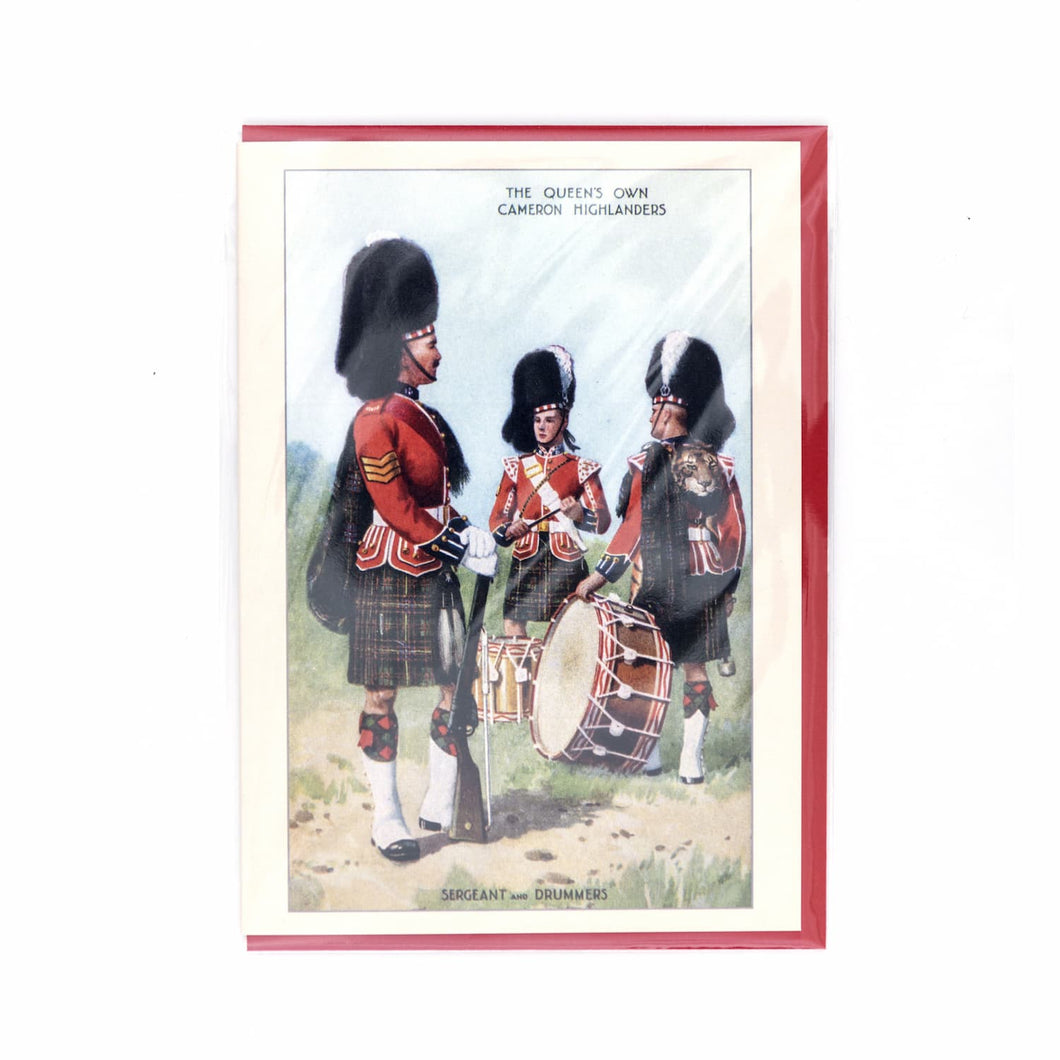 Card - The Queen's Own Cameron Highlanders