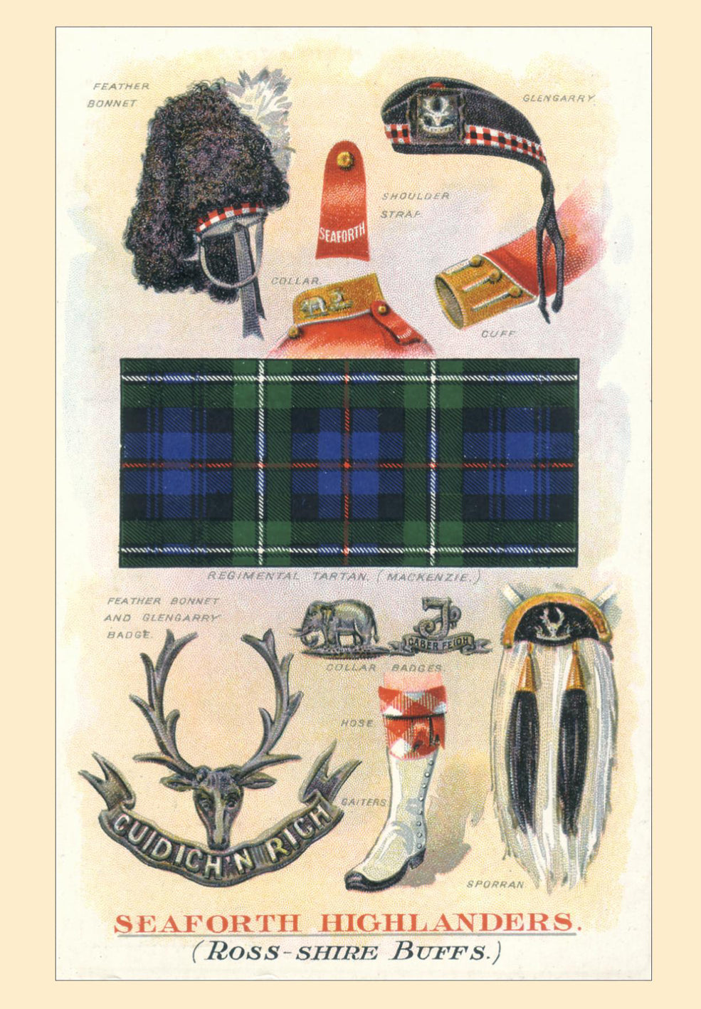 Postcard - Seaforth Highlanders