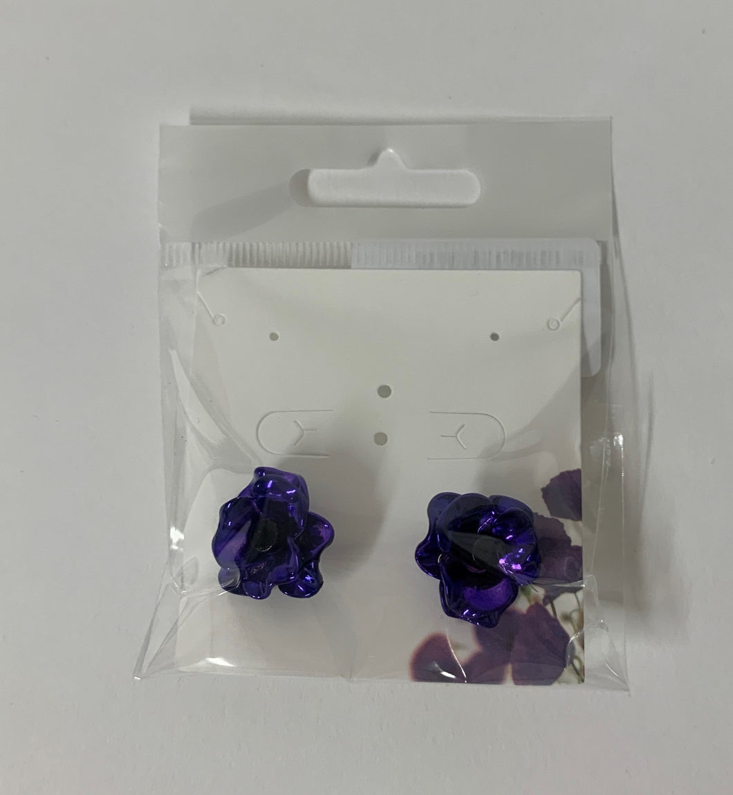 Purple Poppy Cufflinks