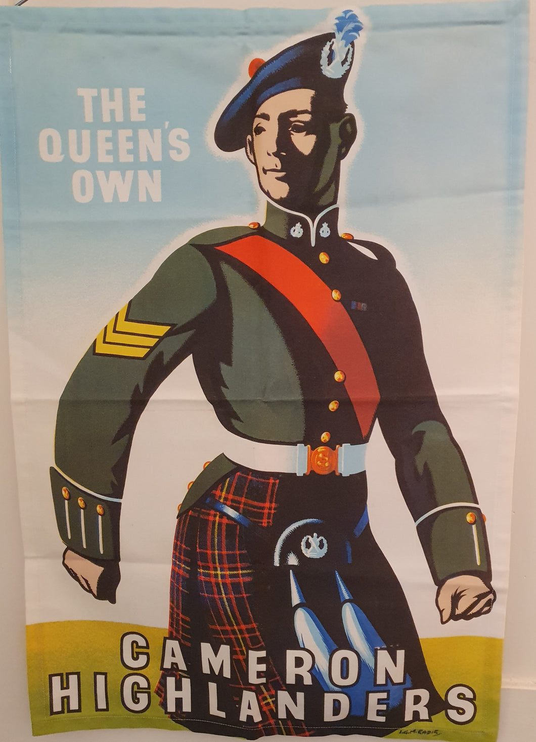 Tea Towel - The Queen's Own Cameron Highlanders