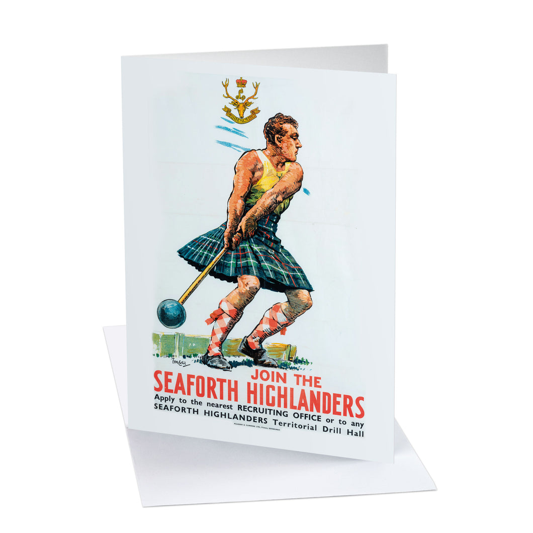 Card - Seaforth Highlanders greeting